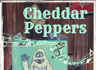 Cheddar Peppers - Coleman Cooler (With a Yeti Sticker)