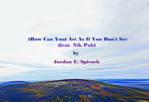 Jordan E. Spivack - (How Can You) Act As If You Don't See (feat. Nik Pak)