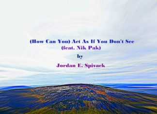 Jordan E. Spivack - (How Can You) Act As If You Don't See (feat. Nik Pak)