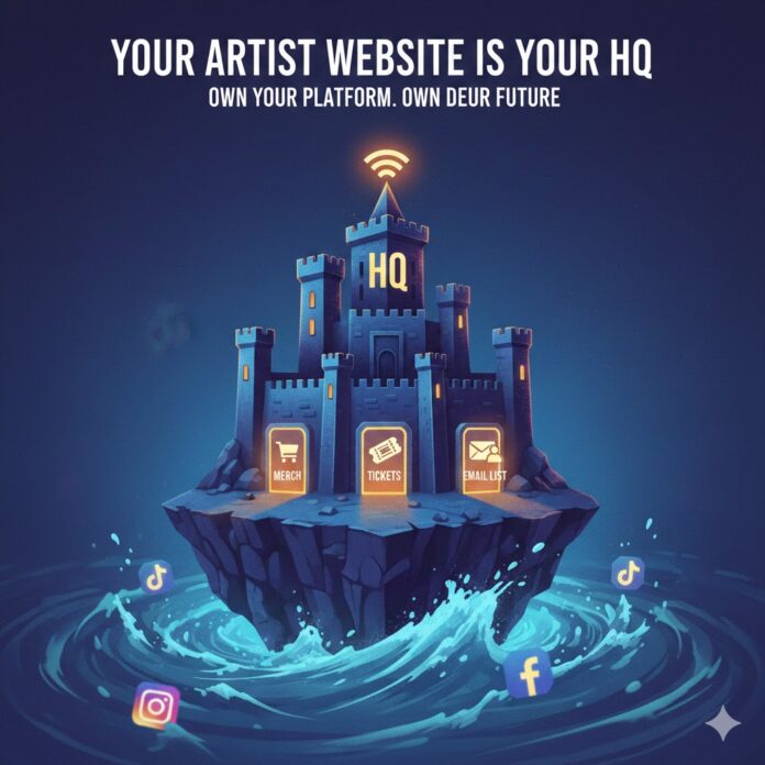 Artist Website as HQ
