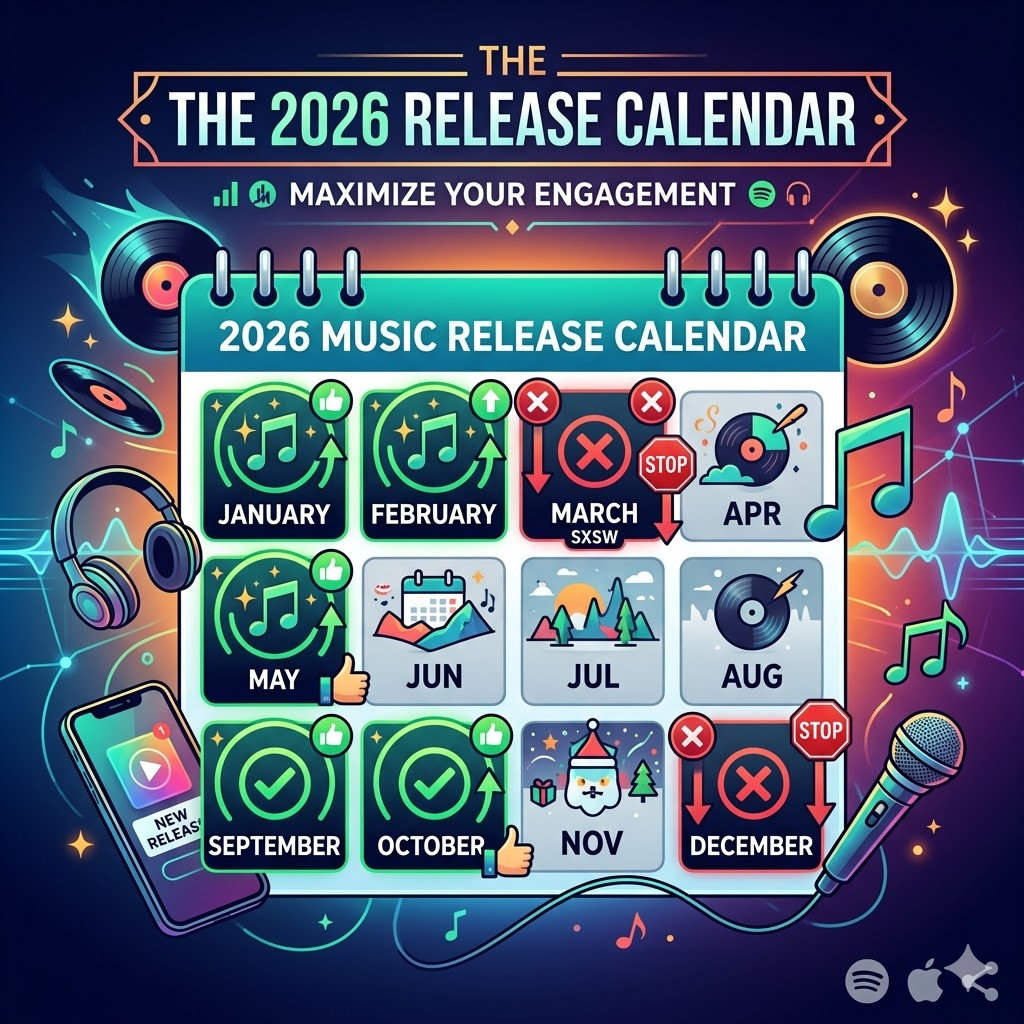 2026 Music Release Calendar Best Worst Months To Drop Music 2026 Music Release Calendar 