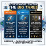 DistroKid vs. TuneCore vs. UnitedMasters: 2026 Distribution Guide