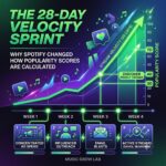 Spotify Popularity Score Changes: The 28-Day Velocity Sprint