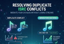 Resolving Duplicate ISRC Conflicts During Music Catalog Migration