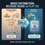 Revenue Share vs Flat Fee Music Distributor 2026
