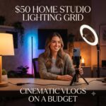 $50 Home Studio Lighting Grid for Vertical Videos | DIY Guide