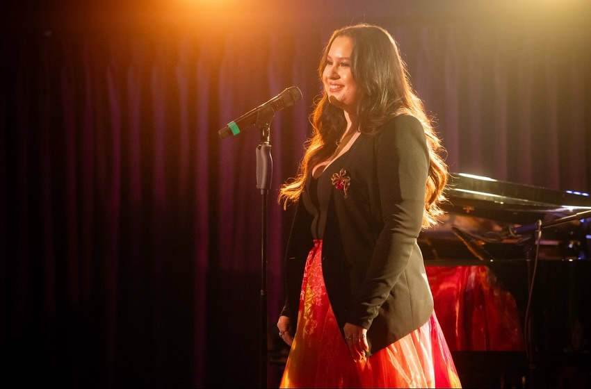 Ava Nicole Frances performing live on stage